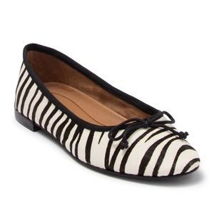Aerosoles Homerun Zebra Print Ballet Flats Size 10
